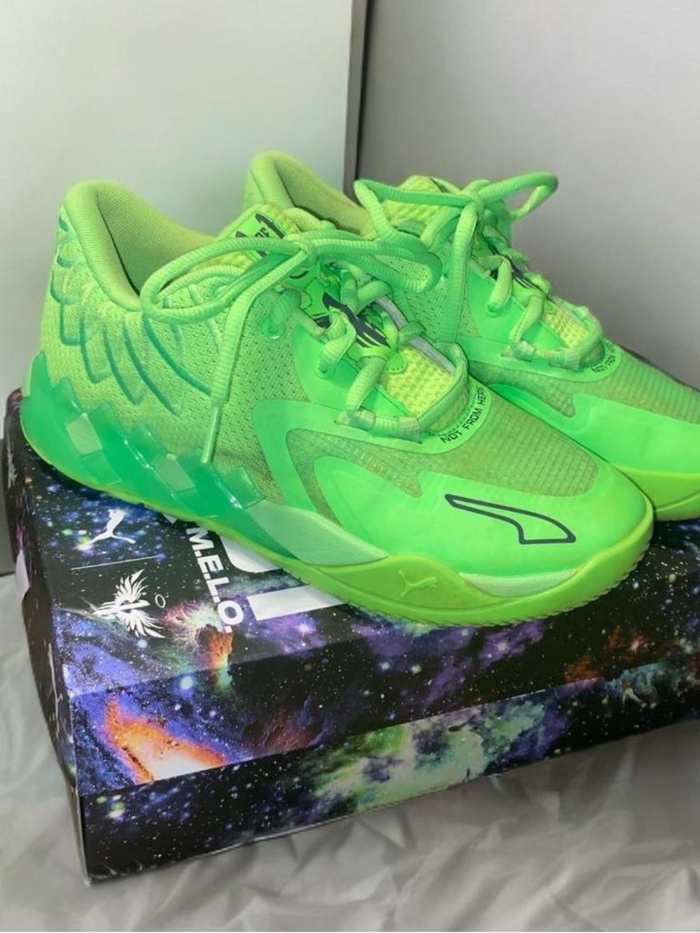 Puma Neon Green Basketball Shoes